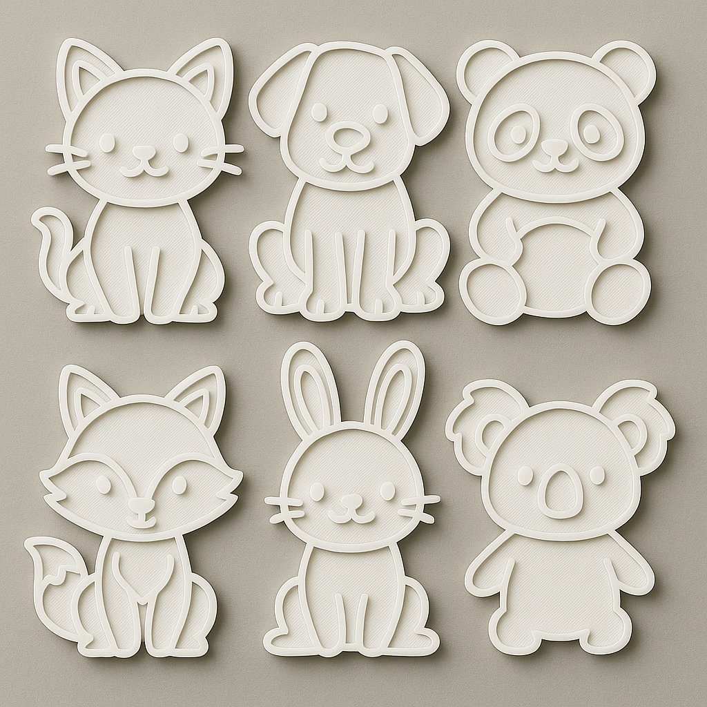 Pack de 6 coloriages