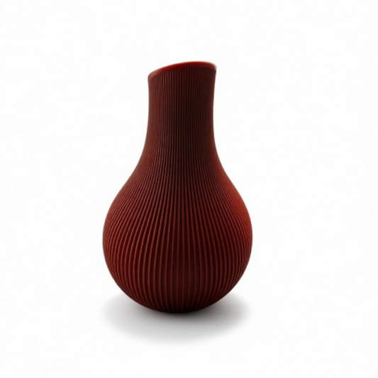 Vase décoratif sculpté – Rouge pétillant Sparkle – Design moderne & fabrication artisanale