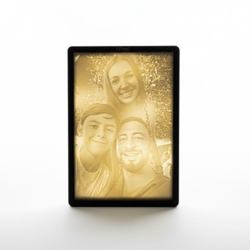 Lithophanie Personnalisée – Souvenir Lumineux en Impression 3D Écologique (Made in France)