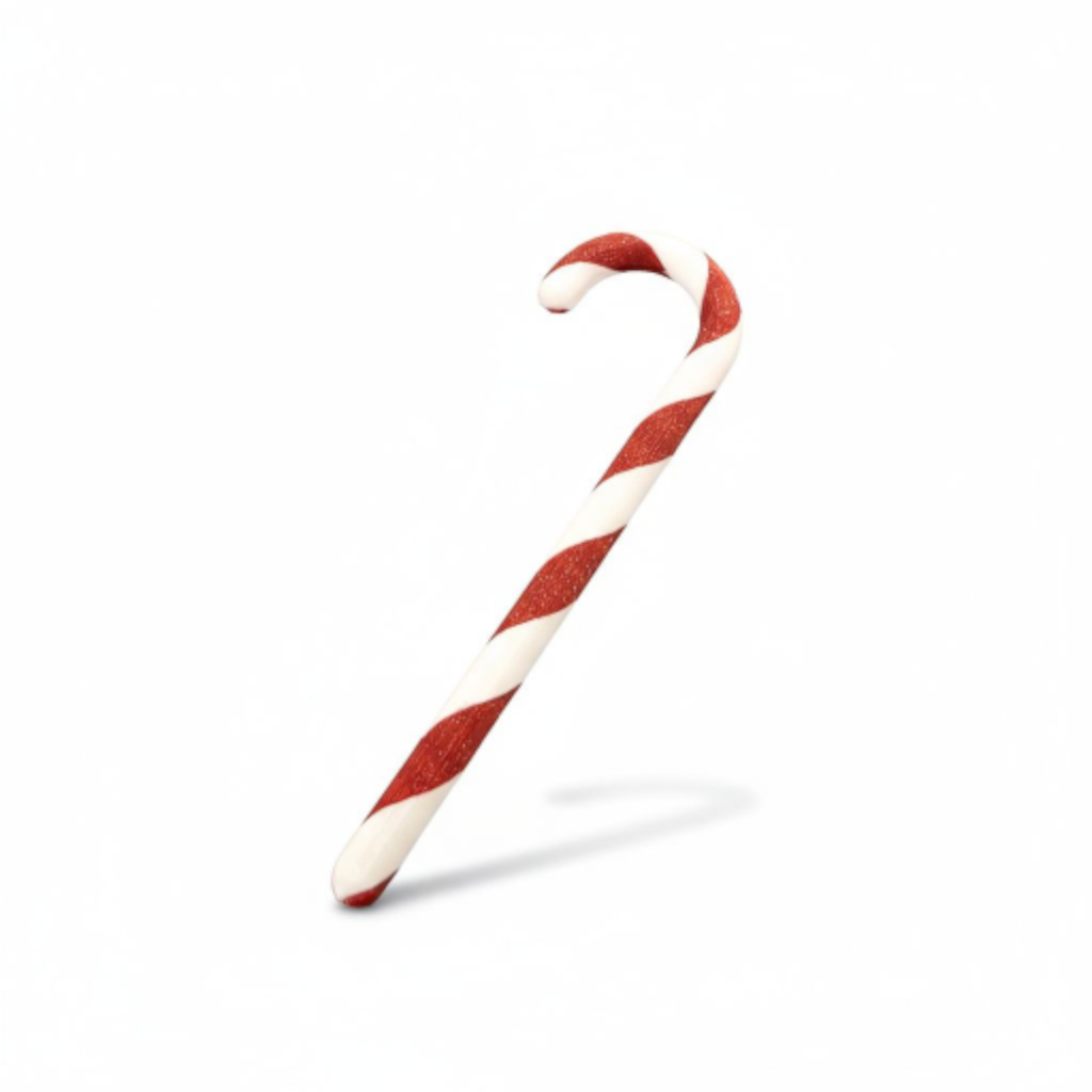 Pack de 12 sucres d’orge décoratifs artisanal – Personnalisable même fluorescent – Décoration de Noël élégante & écologique