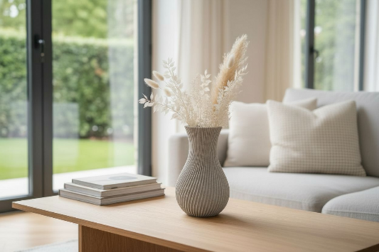 Vase décoratif effet marbre – Personnalisable (taille & couleur) – Fabrication artisanale et écologique